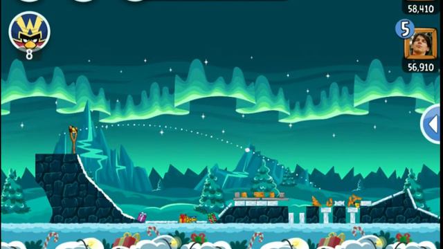 Турнир Angry Birds Friends Tournament Неделя 82 (9 декабря 2013) Уровень 1 - Прохождение на 3 Звезд