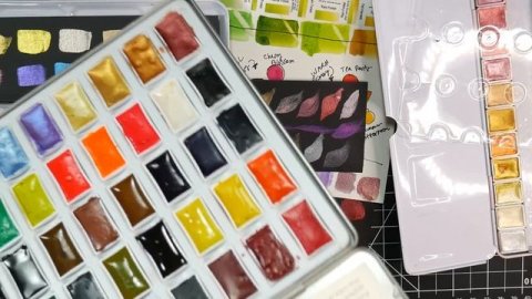 New Altenew Metallic Watercolor Review