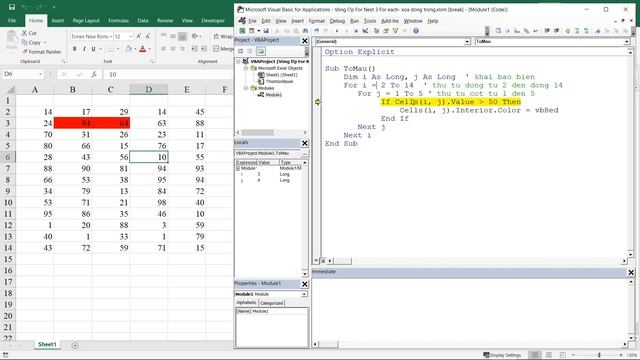 Bài 14: Vòng lặp FOR EACH trong VBA
