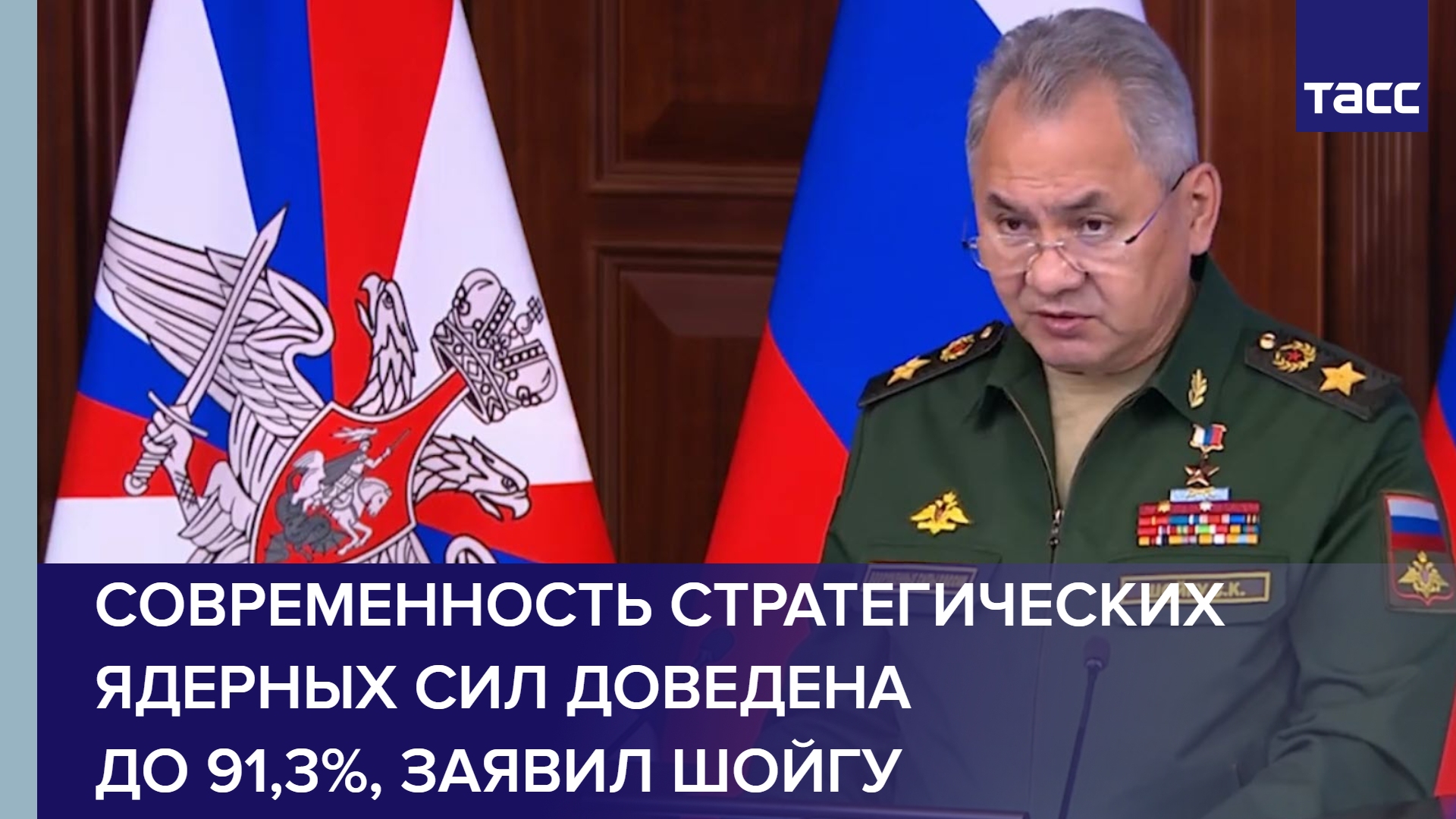 Современность стратегических ядерных сил доведена до 91,3%, заявил Шойгу