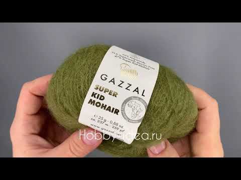 Gazzal Super Kid Mohair 64402 Хаки