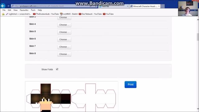how to get paper craft minecraft figures and heads!