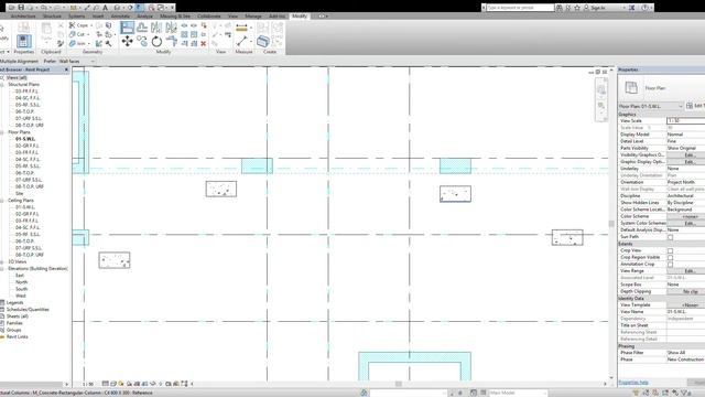 Autodesk Revit 2016 Structure Columns Alignment