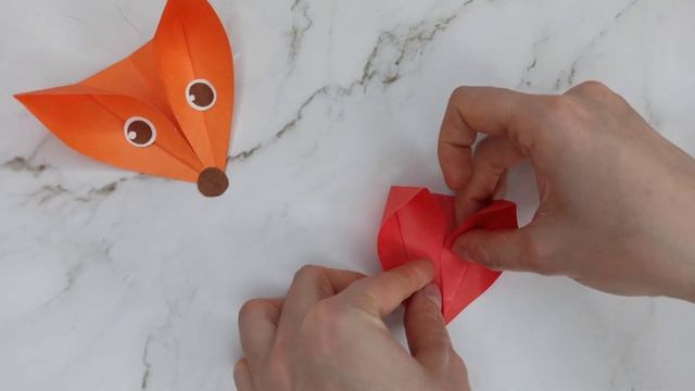 Поделки с детьми. Лисички из бумаги
