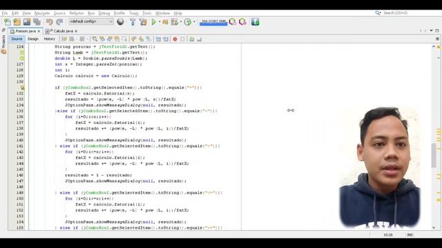 Program Distribusi Poisson dengan Java
