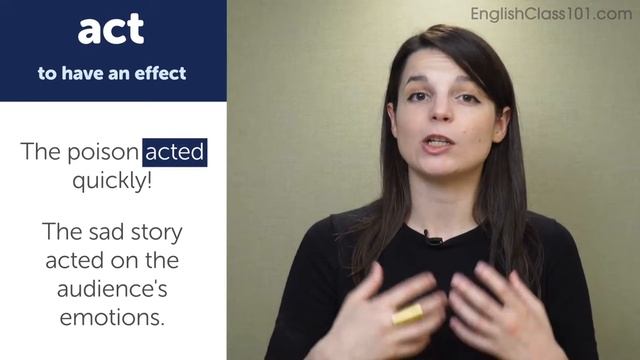 ACT - Basic Verbs - Learn English Grammar