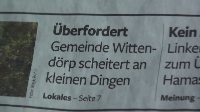 Gemeinde Wittendörp schon an kleinen Dingen völlig überfordert und am Ende!