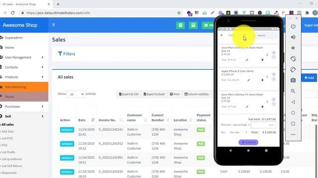 UltimatePOS - Mobile Application  Point of sales Mobile app  Android  iOS