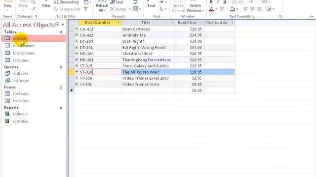 Access 2016: Document Window Options