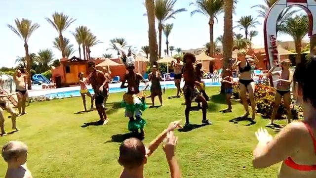 Шарм-эль-Шейх Nubian Village - танцы на пляже (dancing on the beach)