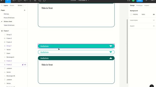 Figma Tutorial Dropdown Menu