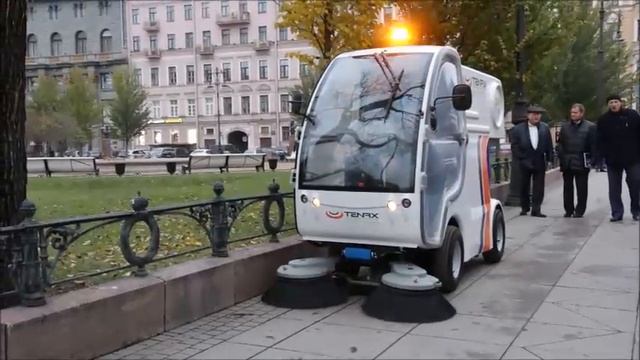 Видео работы электрической подметально-уборочной машины нового поколения TENAX ELECTRA