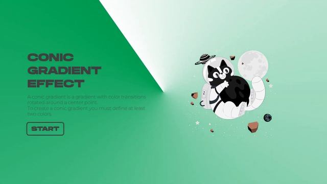 Conic Gradient Effect. Microsoft Powerpoint