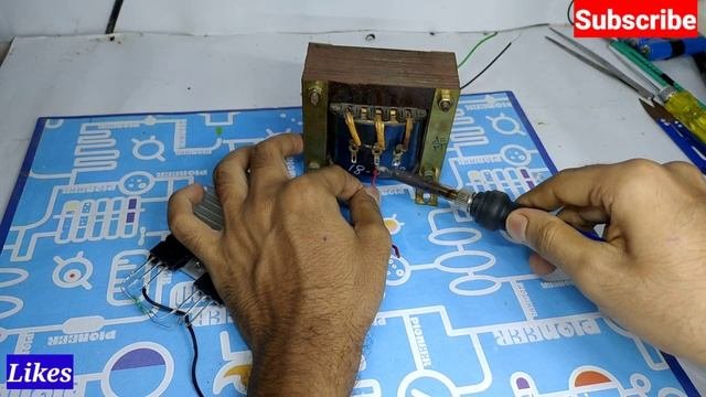 Simple Inverter 12v To 220v Using 2sc5200 Transistor 150watt || 12vdc To 220vac|| Homemade Inverter
