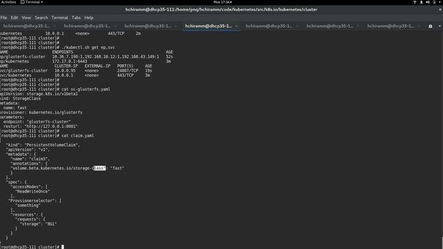 Gluster dynamic provisioner in kubernetes 1.4