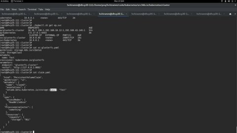 Gluster dynamic provisioner in kubernetes 1.4