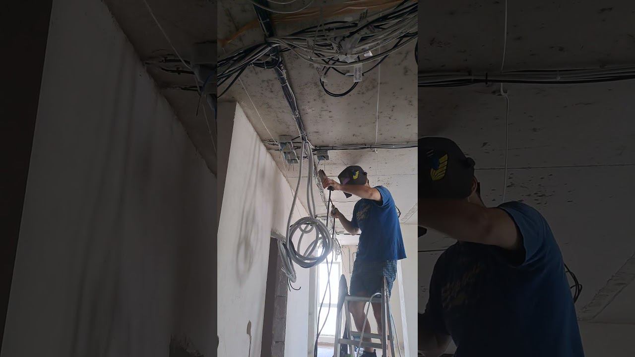 Варим скрутки. Делаем электрику. #electrician #крым #работа #красота #электромонтаж
