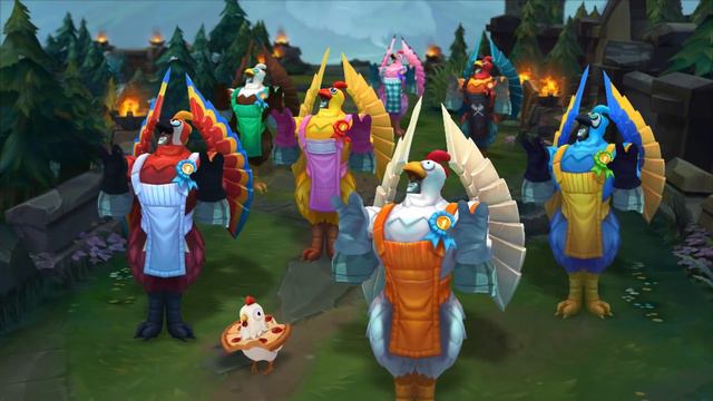 Fried Chicken and Pizza Delivery | April Foods Skins Trailer - League of Legends