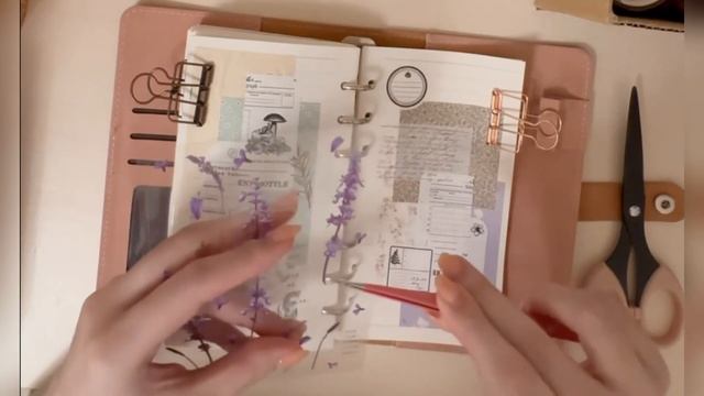 ASMR/journal /scrapbooking relaxing sounds/日記拼貼/放鬆療癒用（no talking no music)