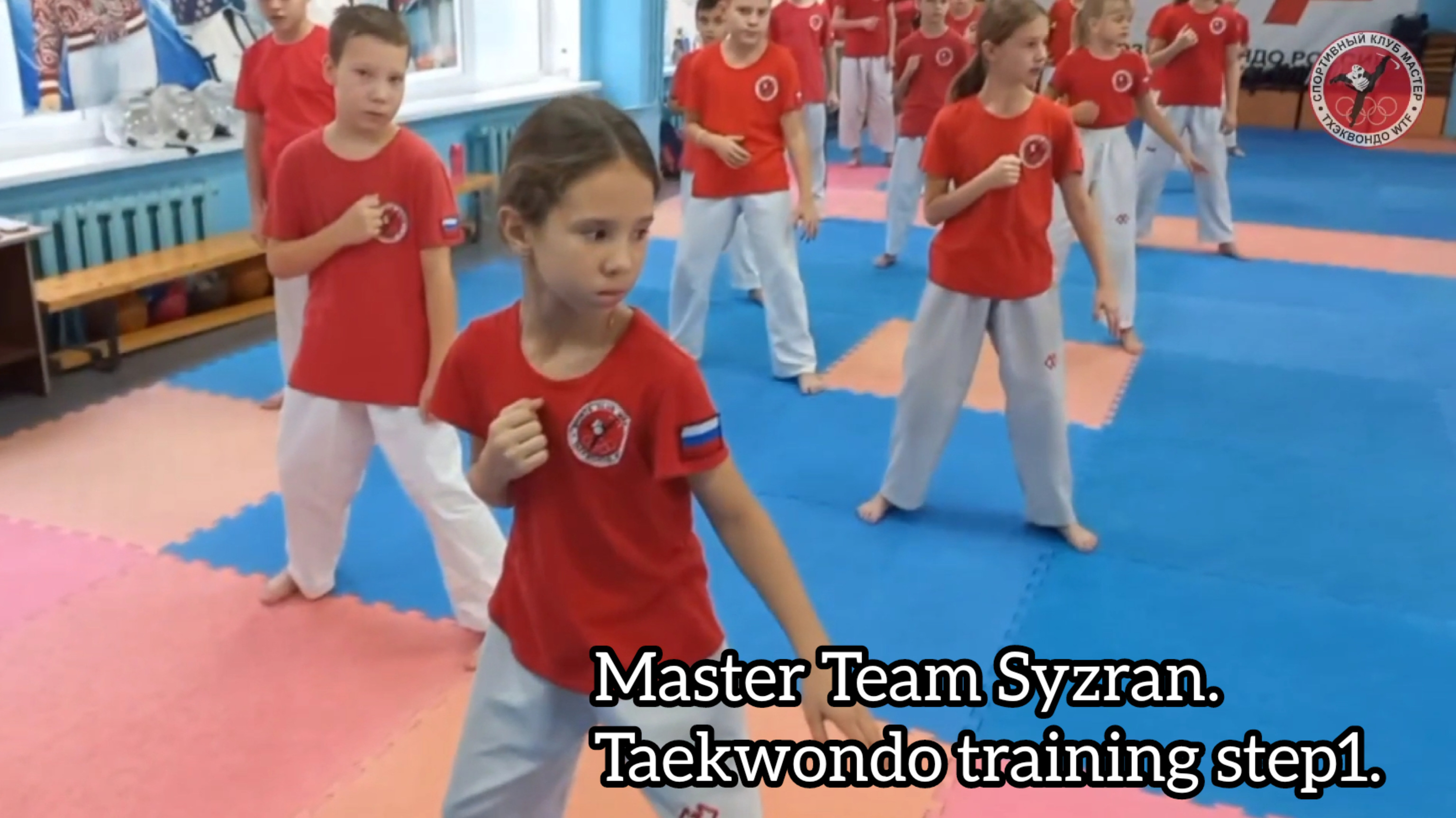 Master Team Syzran.Taekwondo training step1.