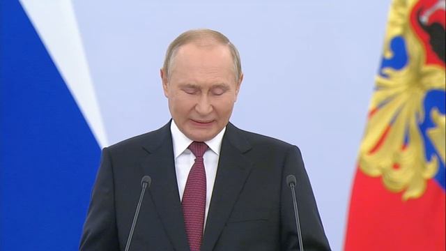 Подписание договоров о принятии новых регионов в состав России.
