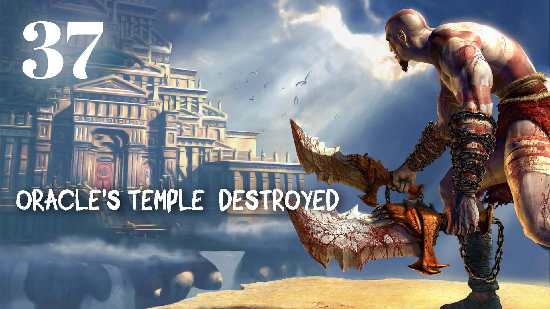 God of War HD Oracle's Temple Destroyed