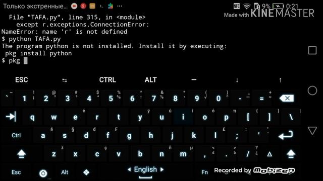 TAFA in termux Android
