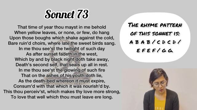 Sonnet 73 By William Shakespeare | That Time Of Year Thou Mayst In Me Behold | Analysis