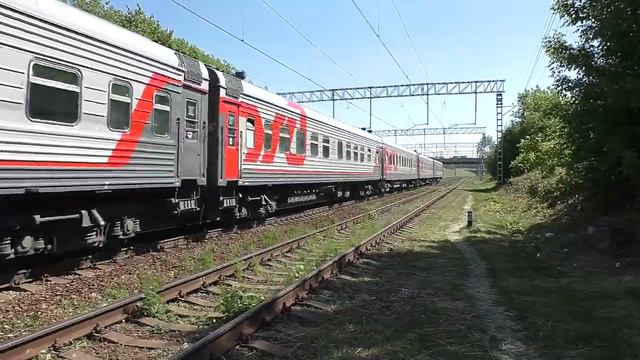 Электровоз ЭП20-069 (ТЧЭ-6) со скорым поездом "Дневной экспресс" №046В Тамбов - Москва.