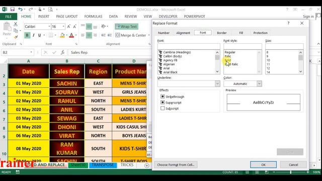 FIND AND REPLACE IN HINDI (SURPRISE ) | PRACTICAL WORK | EXCEL TUTORIAL | LEARN BY TRAINER