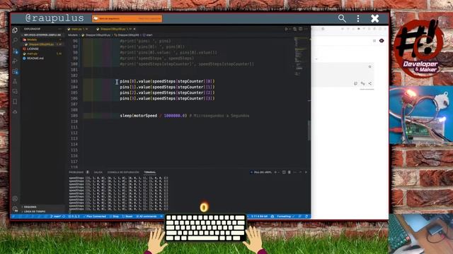 Stepper 28BYJ-48 con raspberry pi pico - Aprendiendo a usarlo con micropython