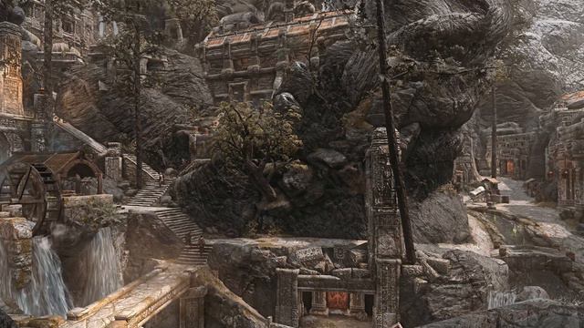Wallpaper Engine: Skyrim Markarth w/o Music | 4k 60 FPS | (Modded Tsukiro)