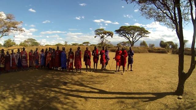 Масаи.Masai villageAmboseliKenya.Part 1