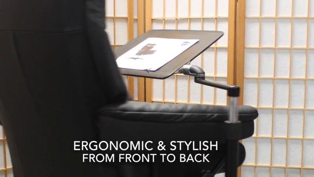Ekornes Stressless Mayfair Office Chair | Black Paloma Leather