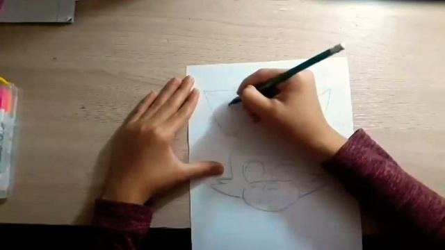 как нарисовать фокси фнаф