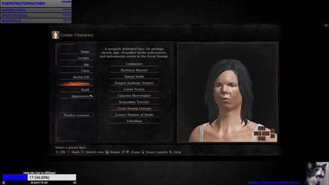 Dark Souls 3 - Character creation - stream highlight
