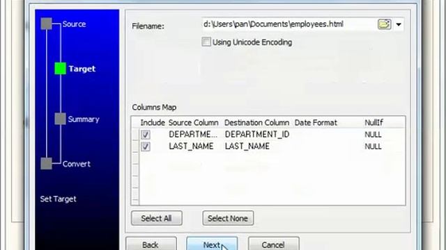 Export data from MongoDB query results to HTML file