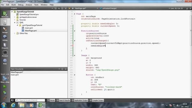SpeedGauge Qt Tutorial Part3 - Adding GPS Functionality