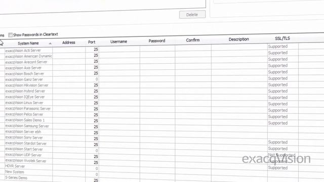 Enterprise Notifications, exacqVision