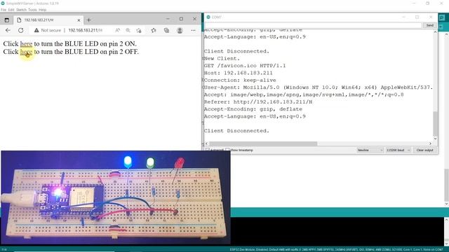 03 ESP32 Wi-Fi and Web Server | Web Pages to Control LEDs over Wi-Fi in Access Point & Station Mode