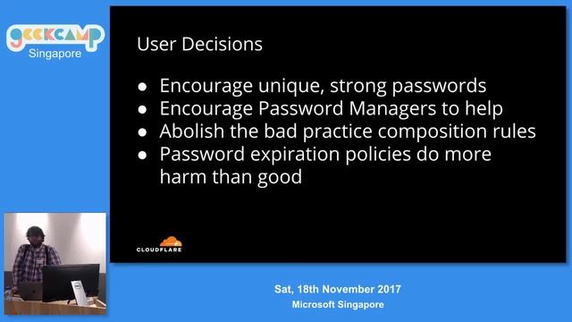 How developers got password security so wrong - GeekCampSG 2017