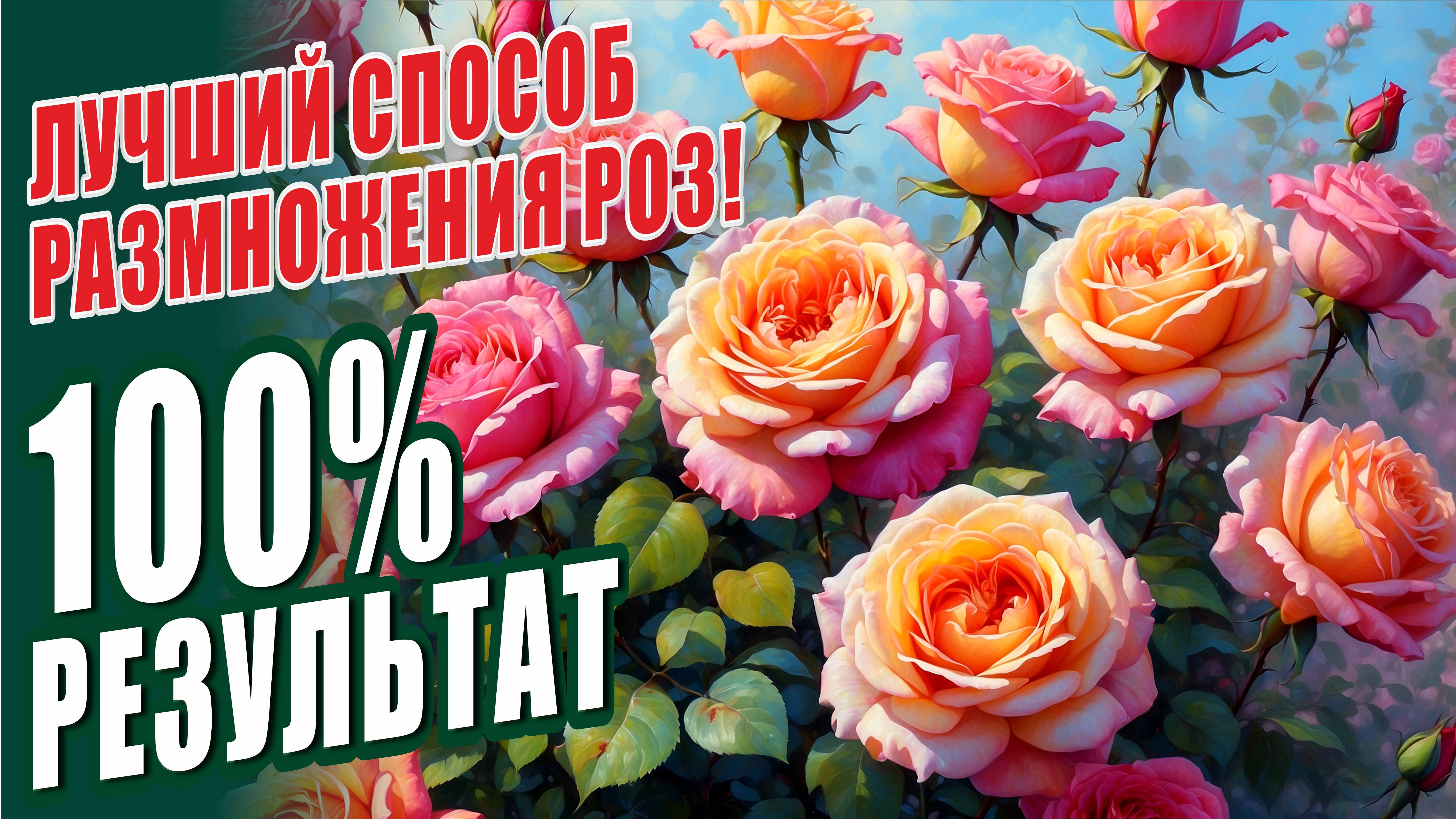 РОЗЫ! ЧЕРЕНКОВАНИЕ РОЗ ЛЕТОМ 100% РЕЗУЛЬТАТ! ПРОСТОЙ И ЭФФЕКТИВНЫЙ СПОСОБ!РАЗМНОЖЕНИЕ РОЗЫ В САДУ.