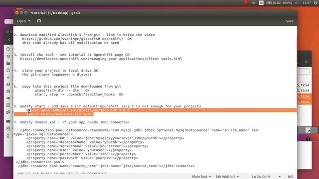 Openshift DIY GlassFish setup