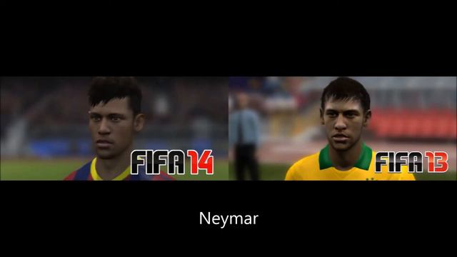 FIFA 13-14 Player Face Differences