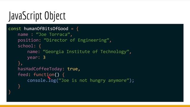 Bits of Good Bootcamp: JavaScript Crash Course