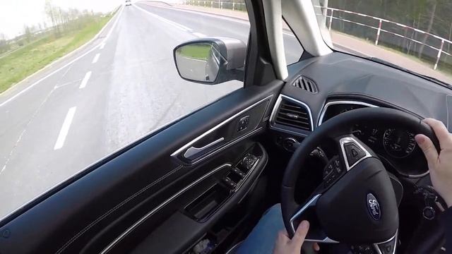 2019 Ford S MAX AWD PowerShift  POV Test And Drive  0 100 Acceleration  GoPro 5