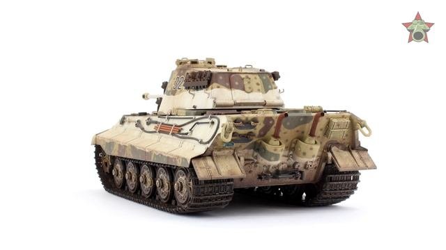 После сборки - King Tiger B немецкий танк Meng 135. Built Model KingTiger tank Meng model 1:35