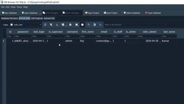 User Authentication System using Django Admin Application in Django Hindi