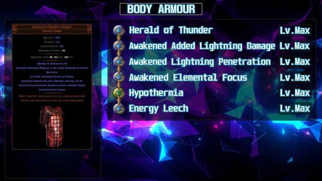 POE[Build]Elementalist Herald Of Thunder Budget 2 Curses Build Guide