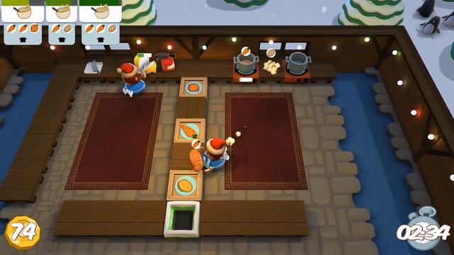 [Overcooked - DLC Festive Seasoning] Solo 1-1 3☆